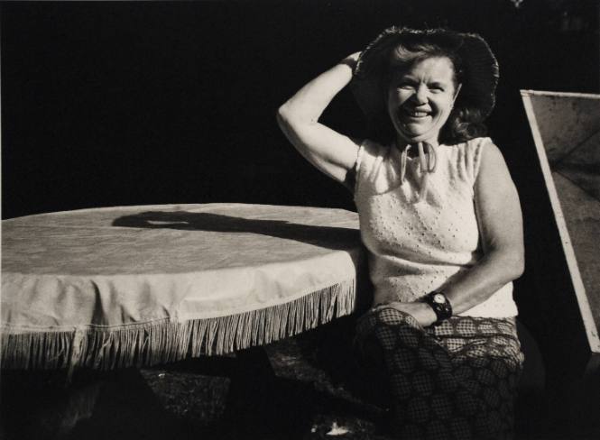 Woman at Table with Fringed Tablecloth (Millerton Portfolio)