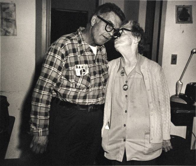 Woman Kissing Man (Millerton Portfolio)