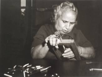 Woman Working with Wool (Millerton Portfolio)