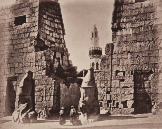 Grand Gateway of the Temple of Luxor, Egypt [First Pylon, Luxor Temple]
