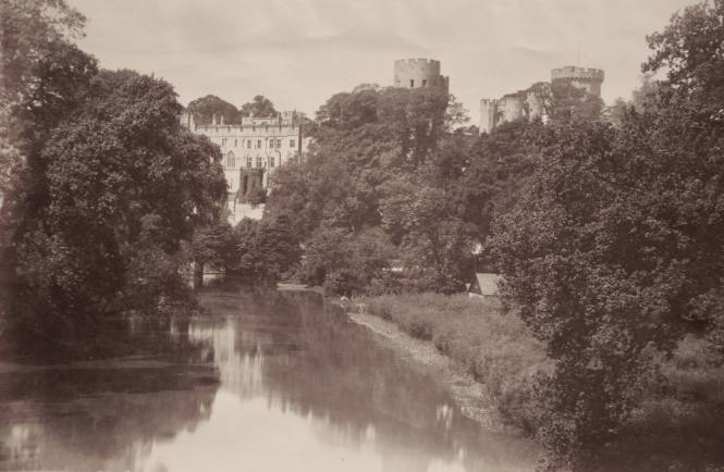 Warwick Castle from Bridge. 10792 J.V.