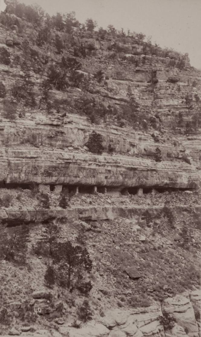 Side of Cliff with Indian Dwellings