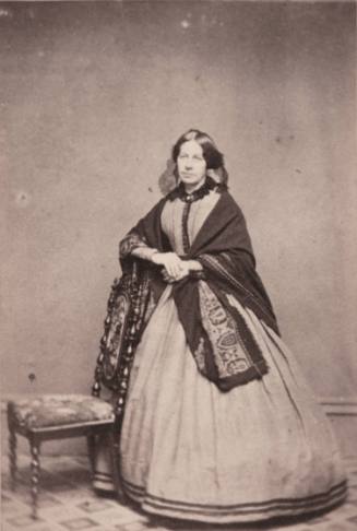 Unknown standing female portrait