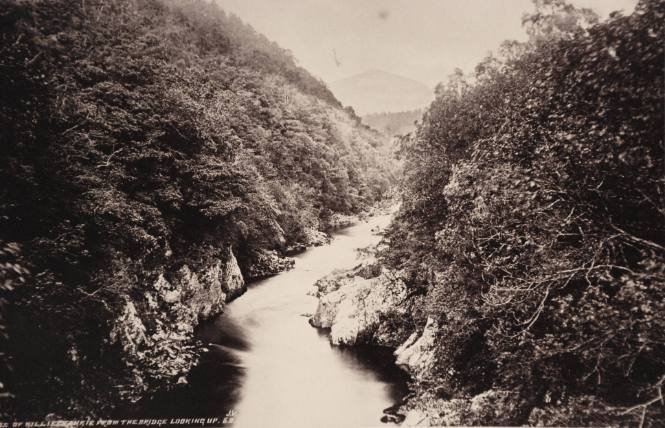 Pass of Killiecrankie from the bridge looking up