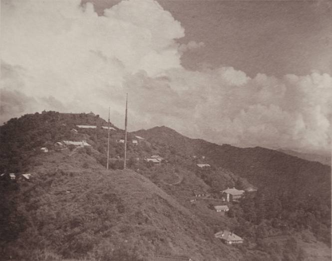 After a Thunder Storm: 2 Masts on Hill. 200 ft. Above Parade Ground