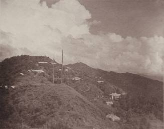 After a Thunder Storm: 2 Masts on Hill. 200 ft. Above Parade Ground
