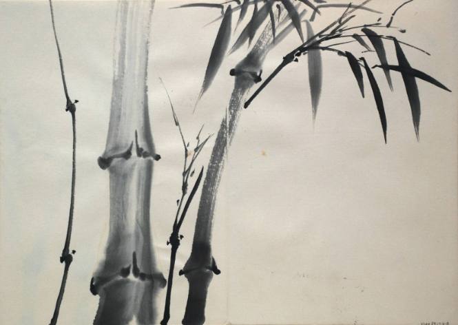 Bamboo and Leaves