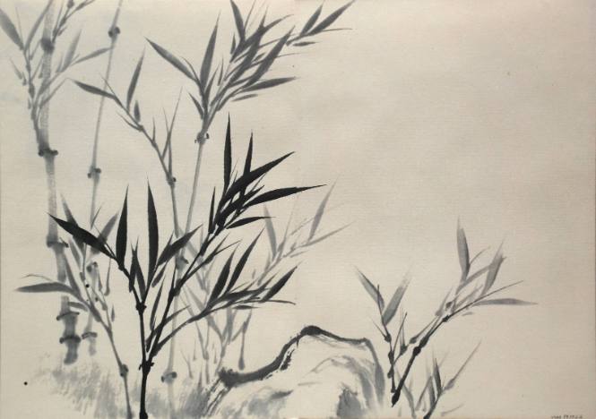 Bamboo and Leaves