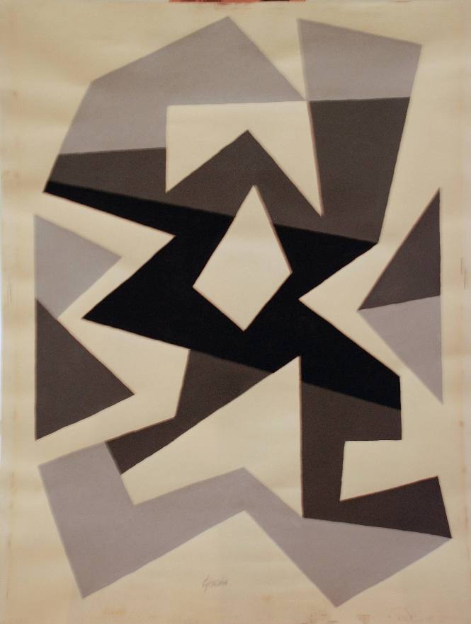 Untitled (Cubistic gray scale study)