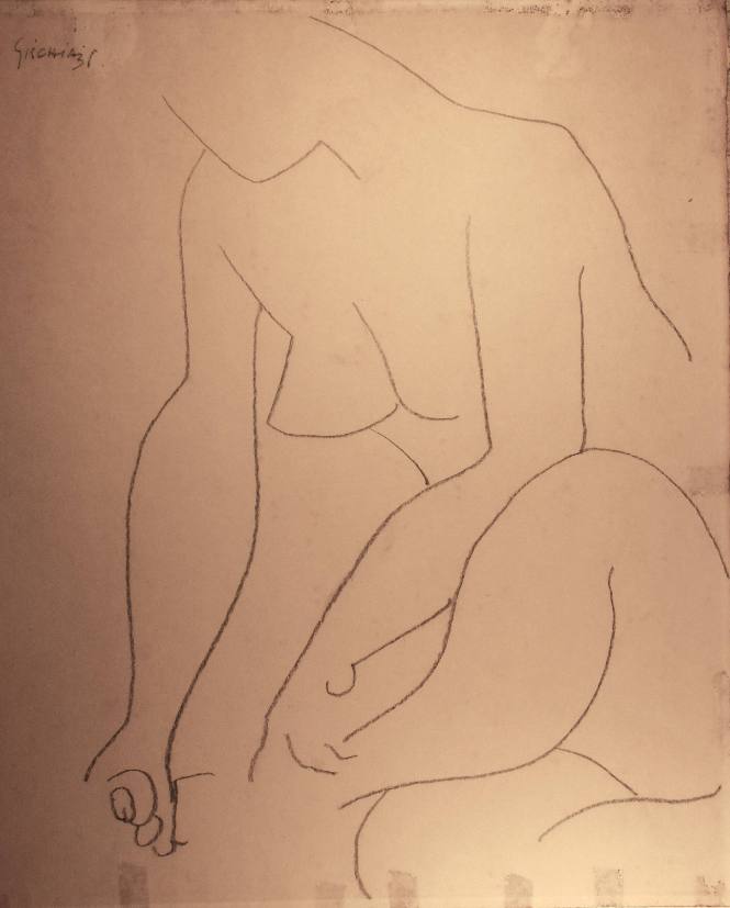Untitled (Seated nude)