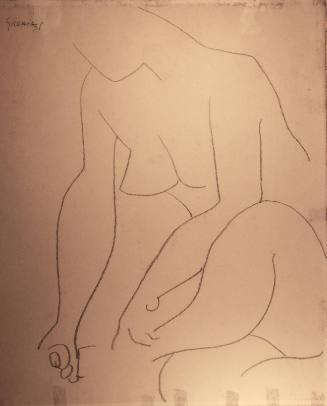 Untitled (Seated nude)
