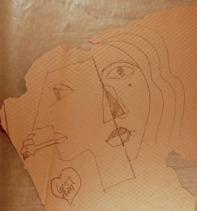 Untitled (Cubist head studies)