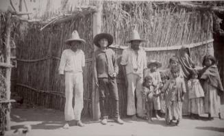 Mexican Peasants: 3 Men, a Woman, and 7 Children