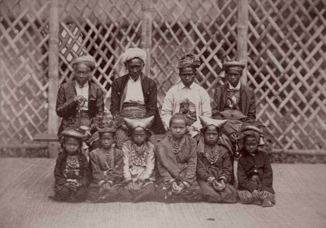 Bermese Men and Children