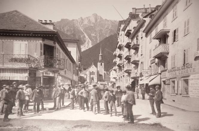 Chamounix, Switzerland; Place l'Eglise