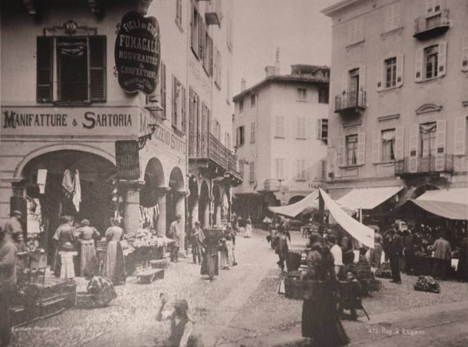 A Street in Lugano, Switzerland