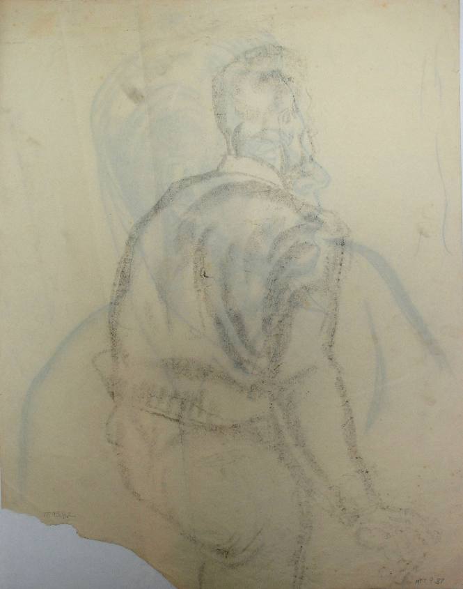 Untitled (Sketch of a man from back )