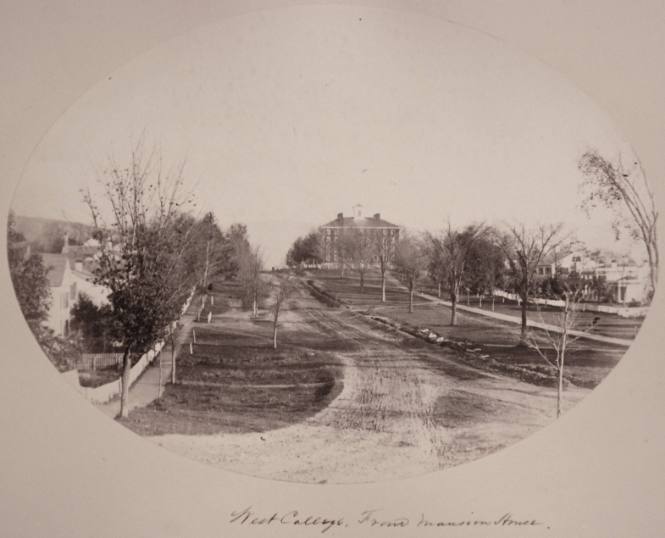 West College, from Mansion House, Williams College, Williamstown, MA
