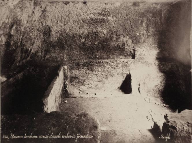 Ancient Tomb Carved form the Rock, Jerusalem [Ten Views of the Holy land and Nubia]