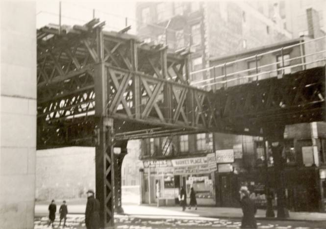 [One of Twelve views of the demolition of the Sixth Avenue El]