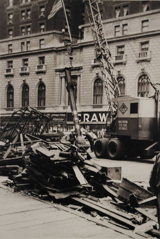 [One of Twelve views of the demolition of the Sixth Avenue El]