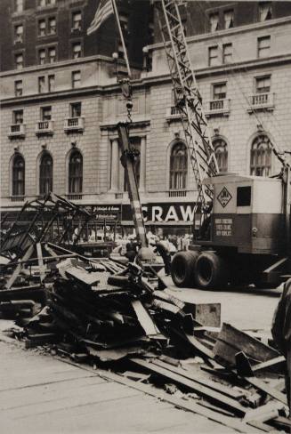 [One of Twelve views of the demolition of the Sixth Avenue El]