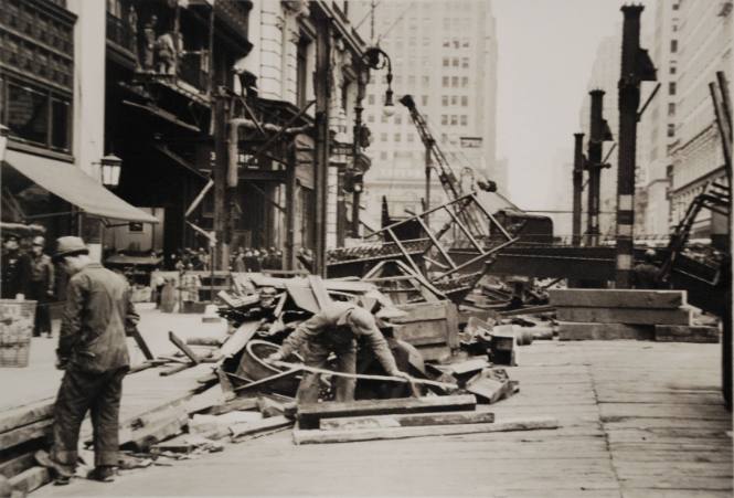 [One of Twelve views of the demolition of the Sixth Avenue El]