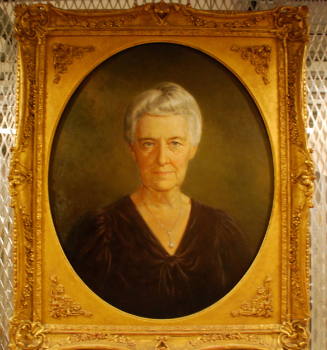Portrait of a Woman in a Purple Dress