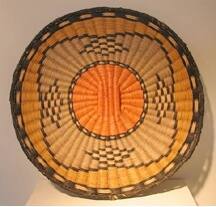 Wicker basket plaque