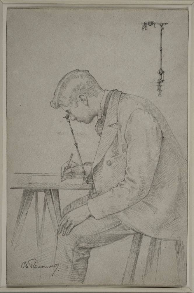 Artist Working with Camera Lucida