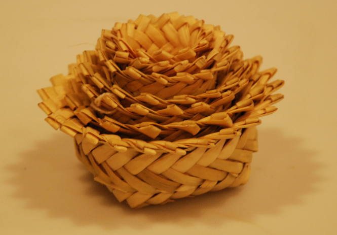 One of seven single weave nested baskets