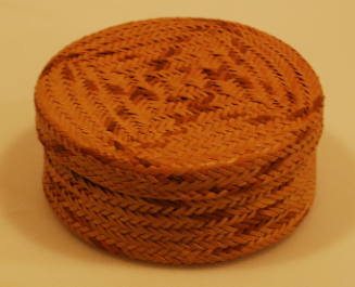 Basket with lid (single weave)