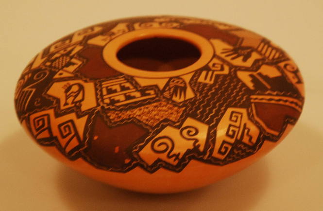 Polychrome Seed Pot