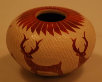 Incised Deer Pot