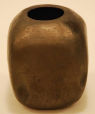 Square Black Pot Signed Dona Rosa