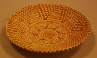 Basket with Woven Star Design