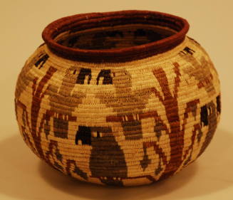 Basket Parrot and Tree Design