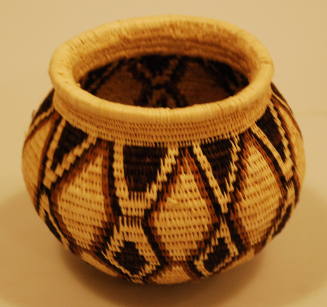 Basket with Abstract Designs