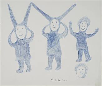 Spirit People with Antlers