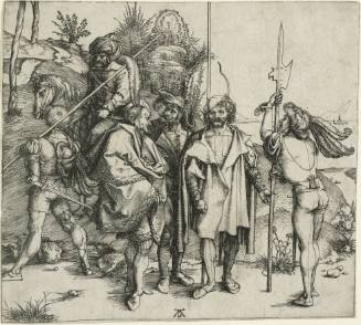 Five Soldiers and a Mounted Turk