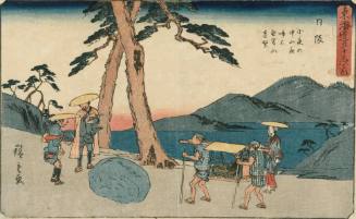 Nissaka: Night-crying Stone at Sayo Mountain Pass, View of Mount Mugen