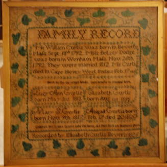 Family Record or Register