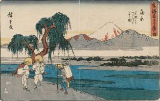 Kambara: View of the Fuji River from Iwafuji
