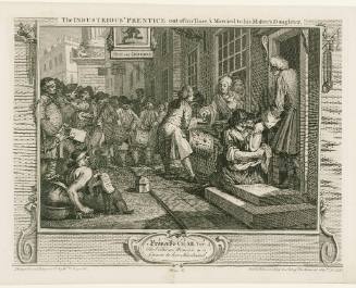 The Industrious Prentice out of his time, + married to his Master's Daughter (from Industry and Idleness)