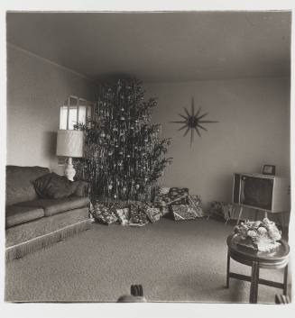 Xmas tree in a living room, Levittown, L.I.