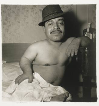 Mexican dwarf in his hotel room, N.Y.C.