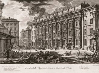 Veduta della Dogana di Terra a Piazza di Pietra (View of the Customs House on Piazza di Pietra)