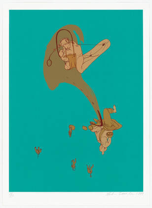 Flush and Aqua, from Exit Art portfolio, 1999: Exit 99