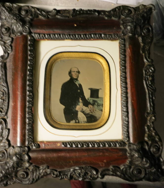 Miles Bunn July 19th 1858. This likeness was taken age 38