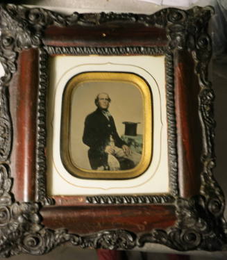 Miles Bunn July 19th 1858. This likeness was taken age 38